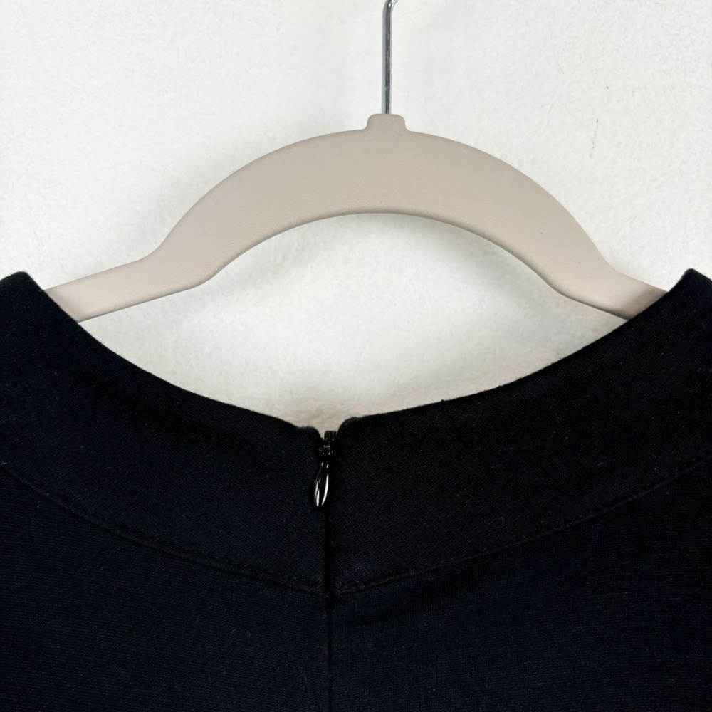 Lane Bryant 6th & LN Collection Black Keyhole Neckline Long Sleeve Dress Sz 28 - Picture 6 of 8